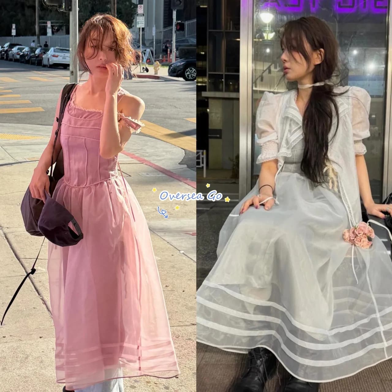 Abito Fletta Sweet Style con pizzo e cintura annodata, modello avvolgente, gonna a trapezio stile principessa, in poliestere, per primavera, estate e autunno.