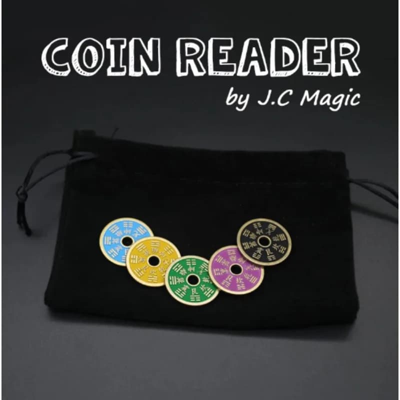 Lettore di Monete di J.C Magic, Trucchi di Magia Ravvicinata, Mentalismo, Accessori Magici, Illusioni, Gimmick, per Maghi Professionisti, Magia di Strada, Divertente