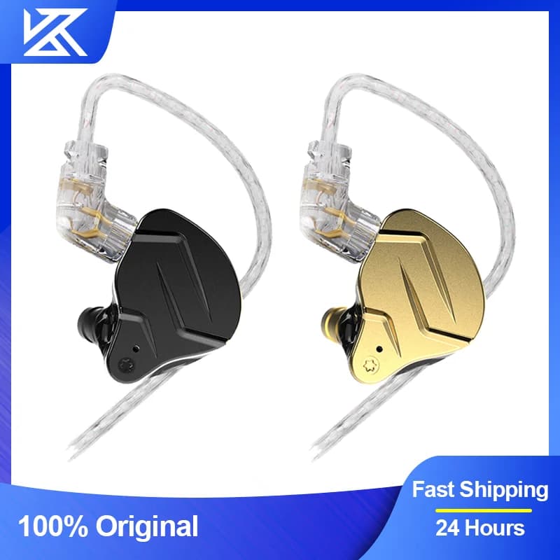 KZ ZSN Pro X Cuffie cablate in metallo Tecnologia ibrida 1BA + 1DD Cuffie con gancio per l'orecchio Cuffie con microfono Auricolari sportivi Auricolare
