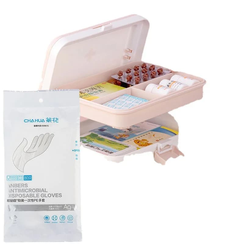 Camelia Home Storage Famiglia Medicina Kit di pronto soccorso portatile portatile Scatola medica
