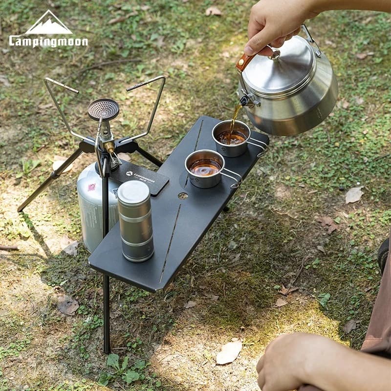 CAMPINGMOON Z18 flat gas cylinder lamp, stove head table board fixing fixture, outdoor camping desktop expansion accessories