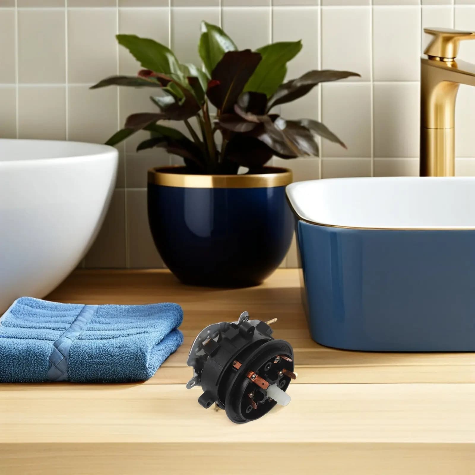 6Pcs Electric Kettle Temperature Control Base Socket Replacement Parts Multi-Purpose Coupler Connector Heating Thermostat Plate