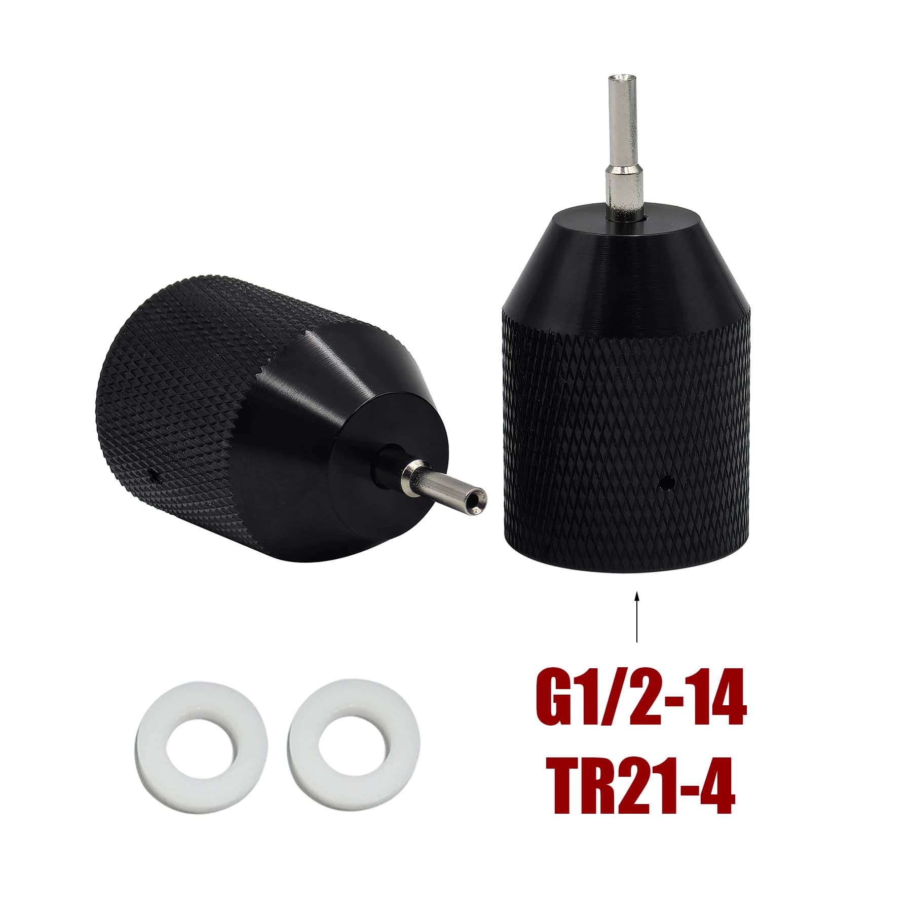 CO2 Compressed Air Filling Disposable Refill Charging Needle Adapter Thread for G1/2-14 or TR21-14 for Cylinder Tank Bottles