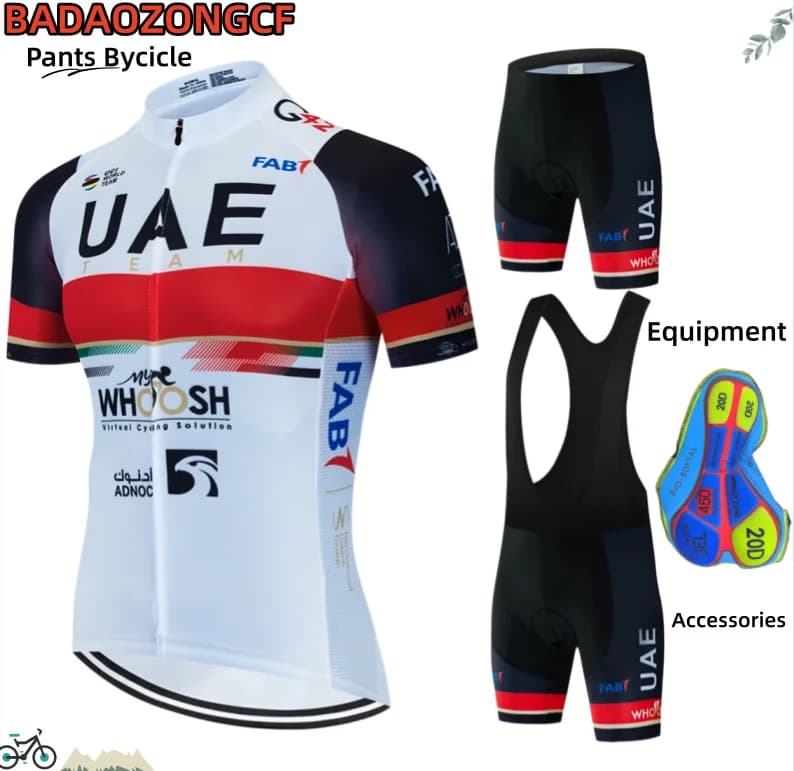 Cycling Mtb Equipment UAE Man Cycling Clothes for Men Mtb Jersey Bib Shorts Road Bike Accessories Bicycle Pants Bycicle Team Set