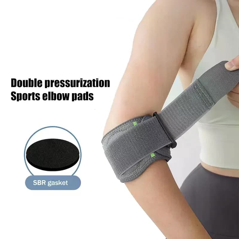 Fascia per gomito da tennis, badminton, golf, supporto per avambraccio, fascia a compressione per gomito, cuscinetto a compressione, tutore per gomito per alleviare il dolore