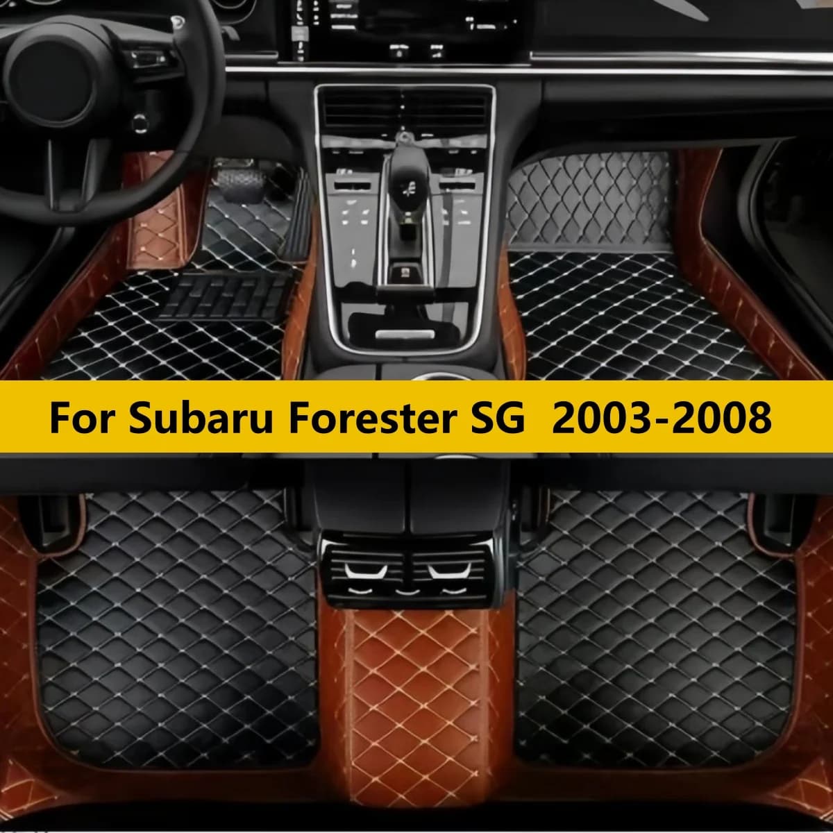 Tappetini Auto in Pelle Personalizzati per Subaru Forester SG 2003 2004 2005 2006 2007 2008 Accessori Auto Coperture Personalizzate Tappeto Poggiapiedi