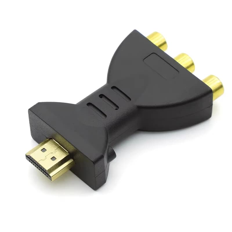 Adattatore Convertitore HDMI-compatibile a RCA AV Composito HD 1080P, Cavo Audio Video HDTV2AV da HDTV a Rosso Bianco Giallo per TV Box HD