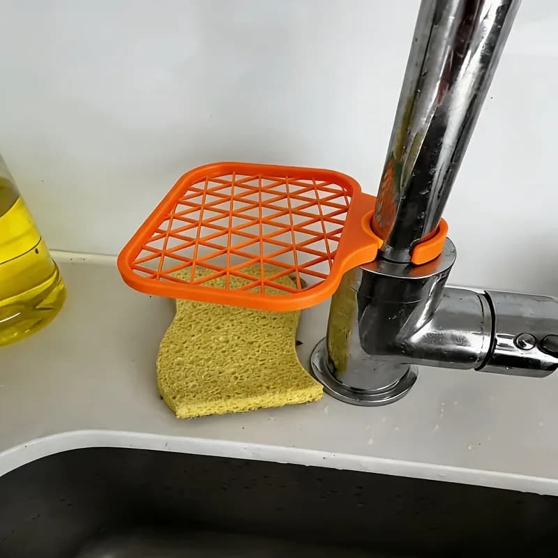 Scolapiatti e portaoggetti per lavello da cucina stampato in 3D, nuovo organizer multiuso per spugne e vassoio di drenaggio