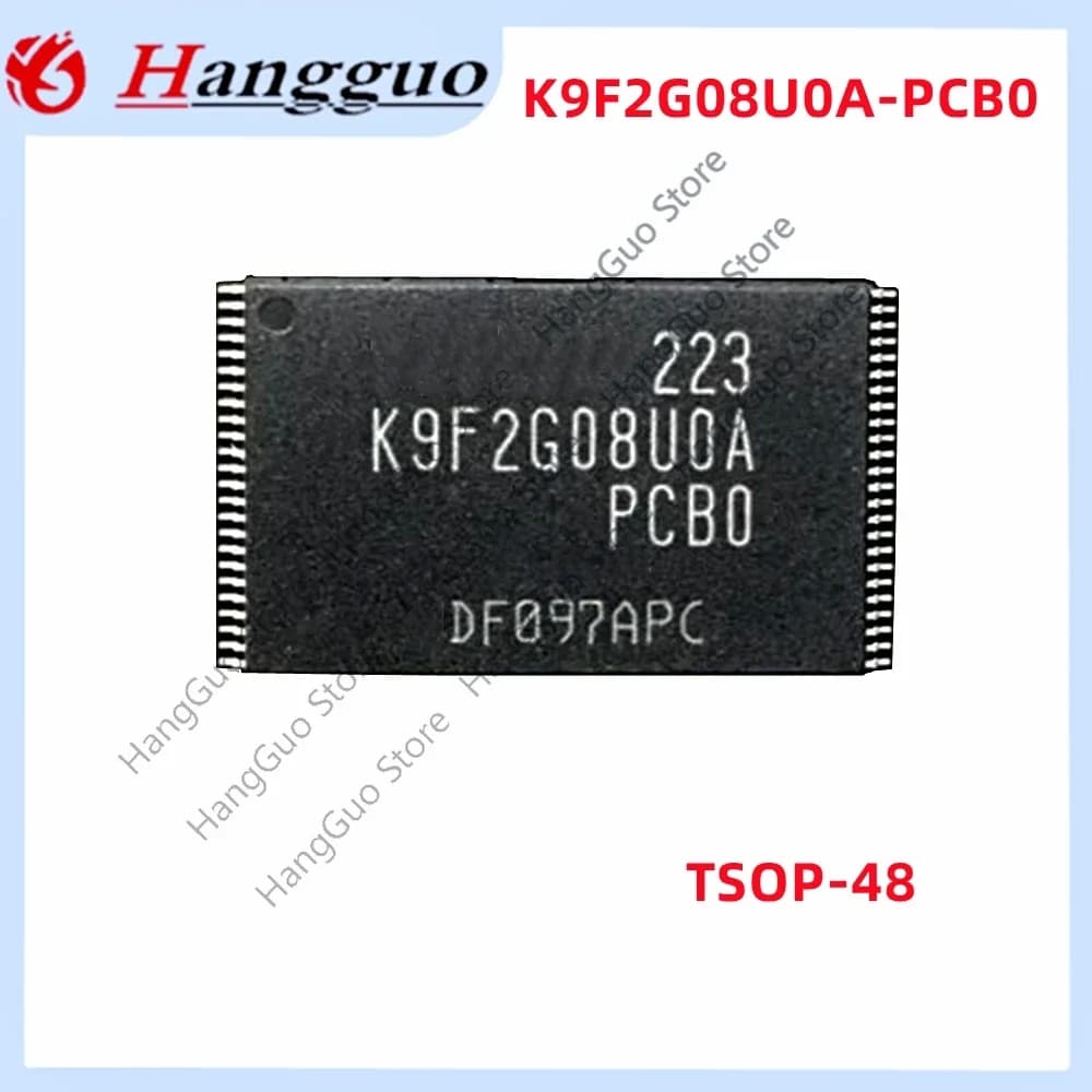 2 pz/lotto Originale e nuovo di zecca K9F2G08UOA-PCBO K9F2G08U0A-PCB0 TSOP48 memoria TSSOP-48 chip di memoria flash