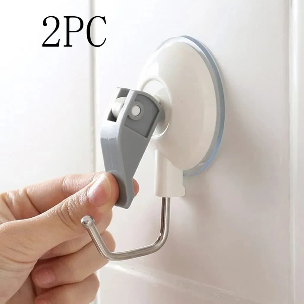 Ganci per supporto sottovuoto a ventosa pesante con tazza grande a scatto, leva per bagno, cucina, servizio per le pulizie e organizzatori, ganci adesivi per la casa