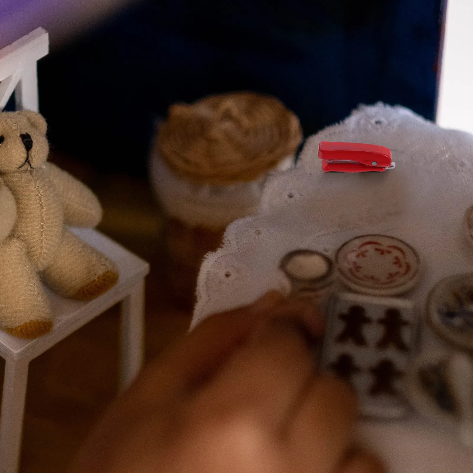 Mini cucchiaino per decorazioni domestiche, resistente, liscio e versatile, forniture per case delle bambole, articoli di cancelleria in miniatura