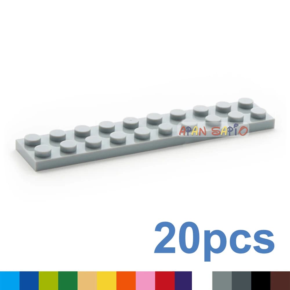 20 pz FAI DA TE Building Blocks Figure Sottili Mattoni 2x10 Punti Educativi Formato Creativo Compatibile Con 3832 Giocattoli di Plastica per I Bambini
