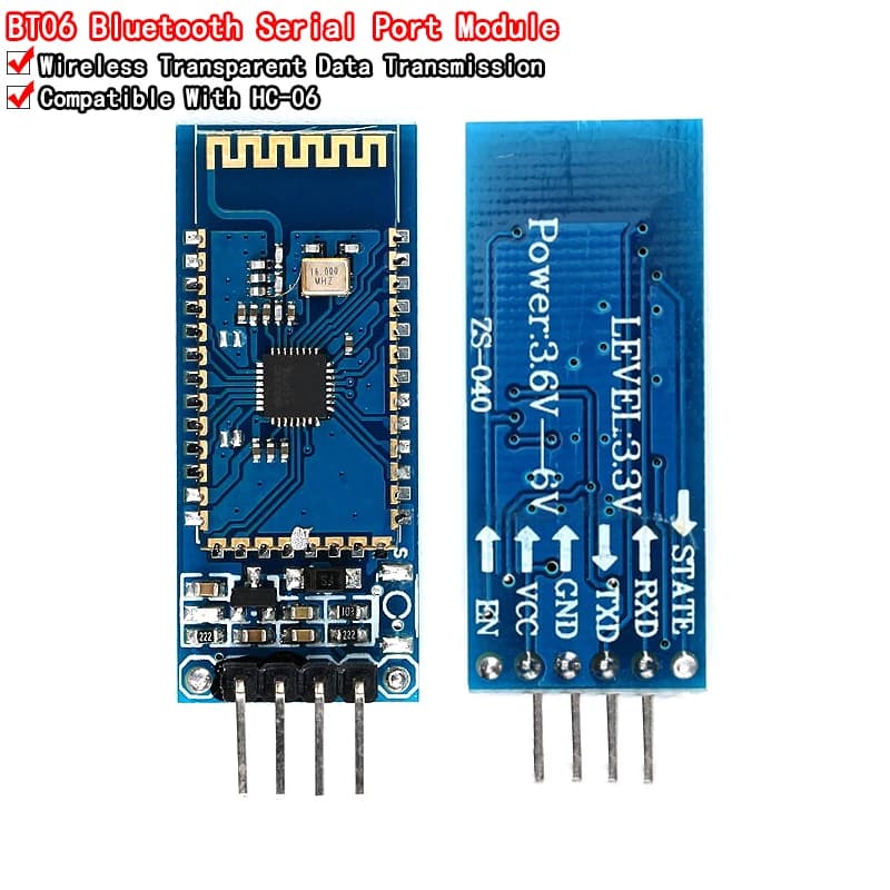 No BT-06 Bluetooth Wireless Transmitter Slave Module RF Converter and Adapter from RS232 / TTL to UART for HC-06 arduino