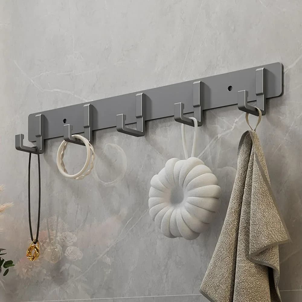 Gancio nero per uso domestico appendiabiti accappatoio da bagno appeso accessori da cucina pesanti