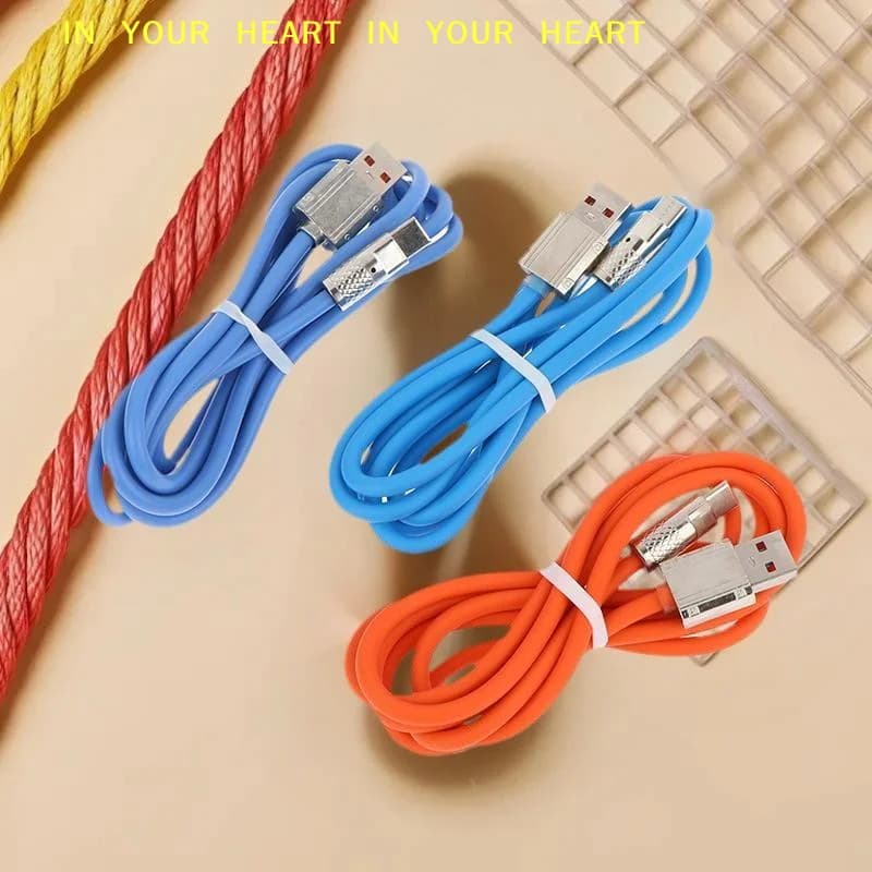 【X】Cavo di ricarica rapida da 120 W 6 A Cavo di ricarica USB C Cavo di ricarica rapido multifunzione per telefono cellulare