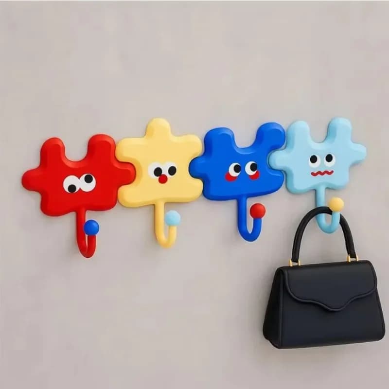 Simpatico gancio per puzzle con dopamina Nuovi ganci creativi a ventosa Porta del bagno dietro il gancio Appeso per asciugamani da cucina per il bagno
