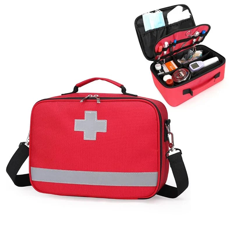 Kit di pronto soccorso portatile campeggio all'aperto portapillole da viaggio borsa portaoggetti per medicinali forniture per accessori per custodie mediche di emergenza per famiglie
