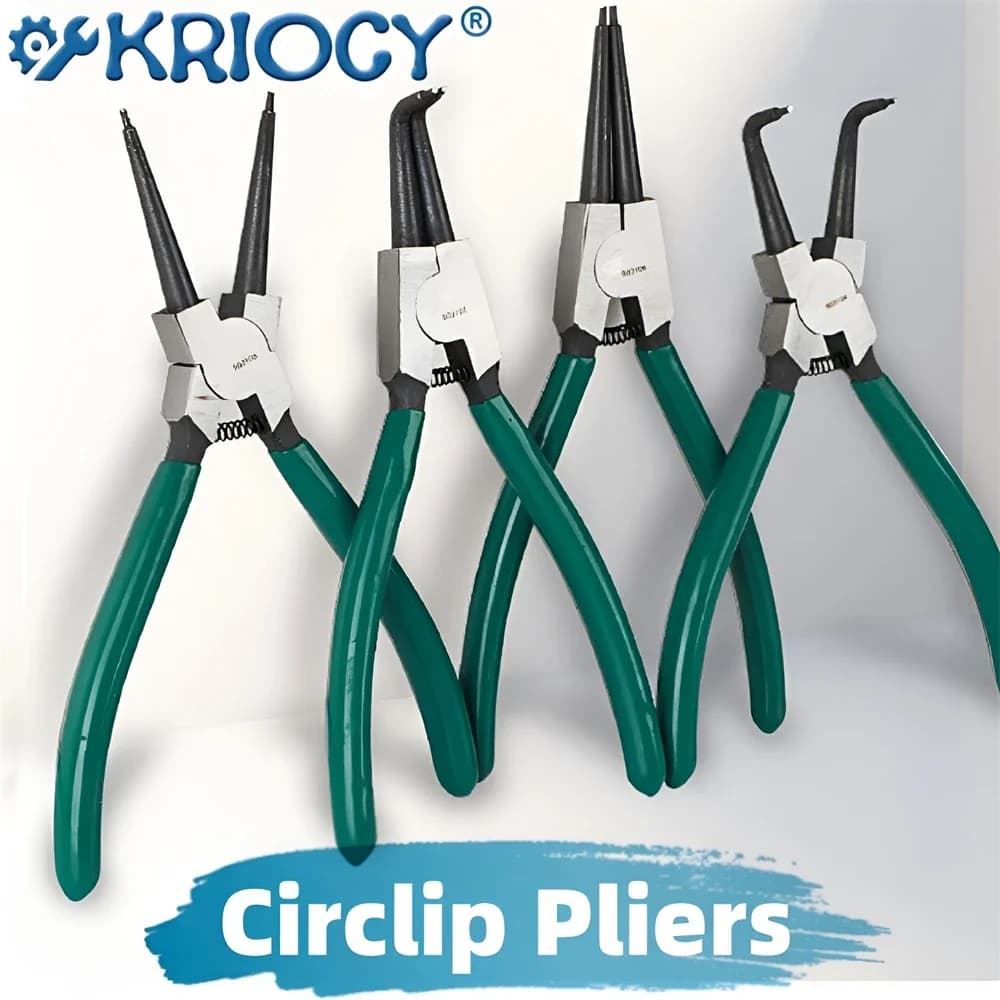 Pinza esterna interna da 7 pollici Clip di fissaggio Pinza per anelli elastici multifunzionale in acciaio al carbonio Utensile manuale professionale