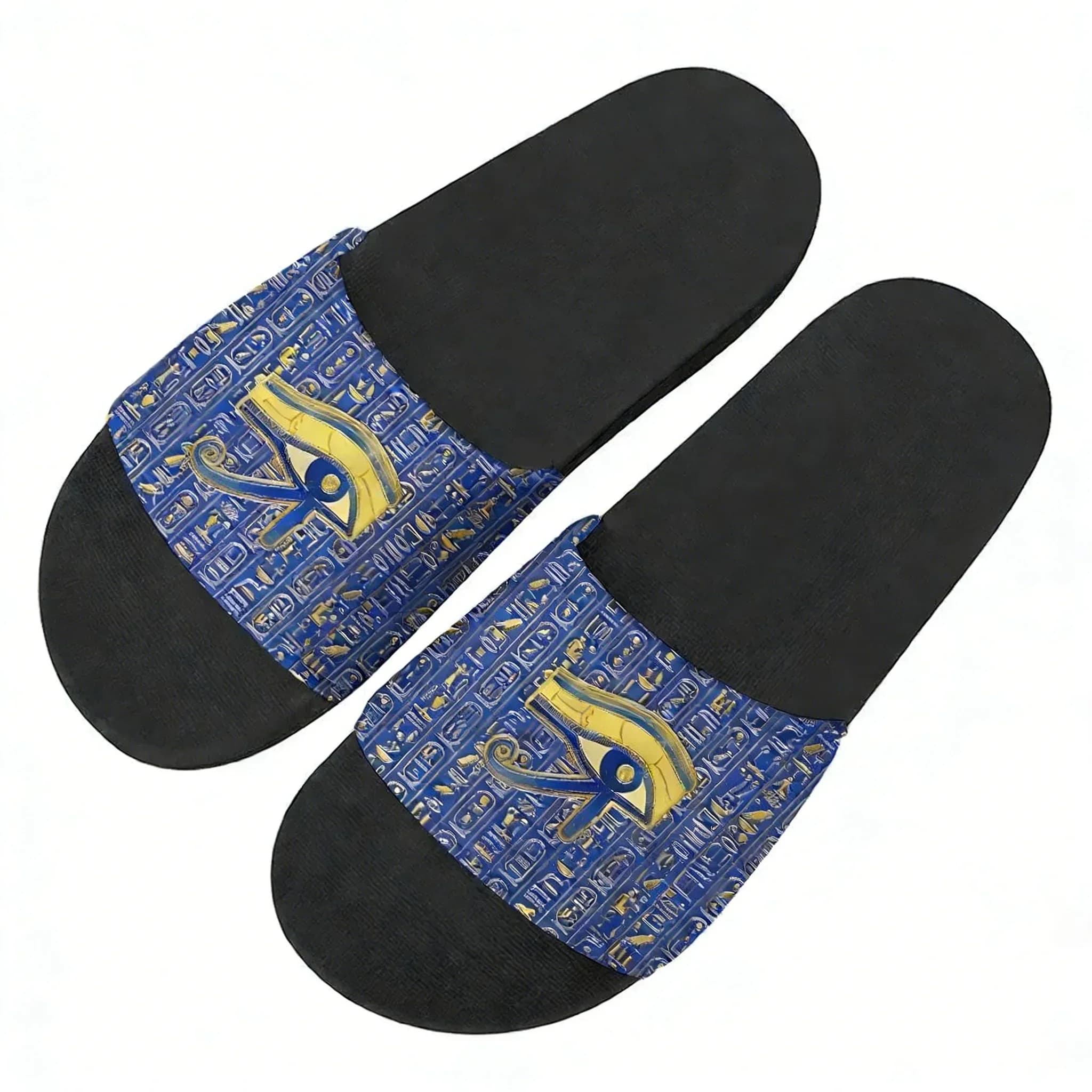 Ciabatte con Occhio di Horus, Dio Egizio, per Casa e Acqua, Scarpe da Spiaggia e Piscina per Uomini, Donne e Adolescenti, Sandali Estivi Personalizzati