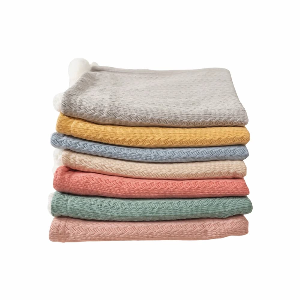 Coperta per passeggino 70x95 cm Coperta invernale per bambini lavorata a maglia Coperta per pisolino in lana imitazione per bambini