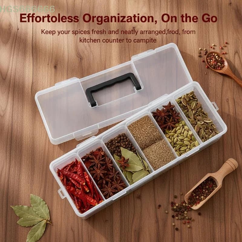 Transparent tool box, portable tool organizer with sturdy handle, workshop, gardening and travel