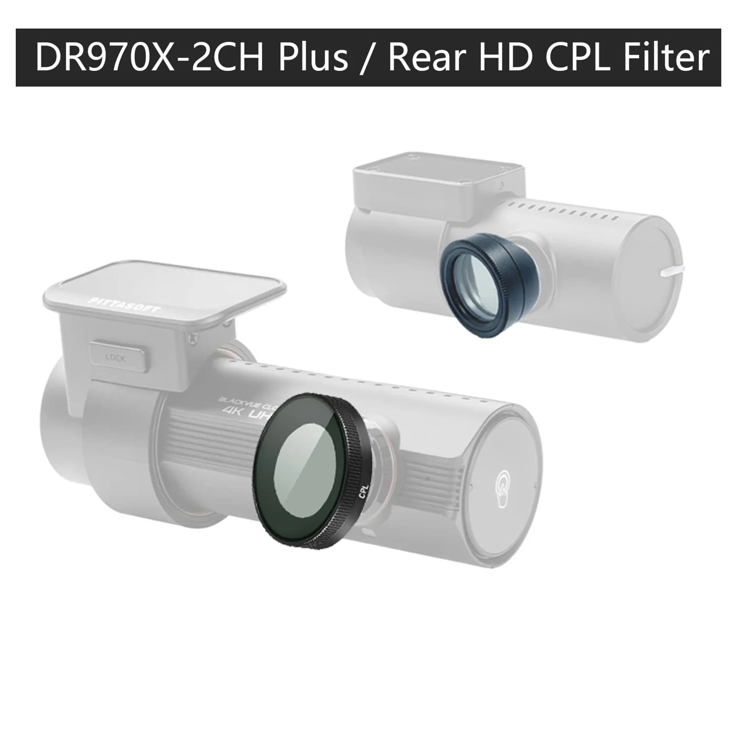 For BLACKVUE Dash Camera DR970X-2CH Plus HD Filter CPL Reduces glare Reflector/Rear Cam CPL