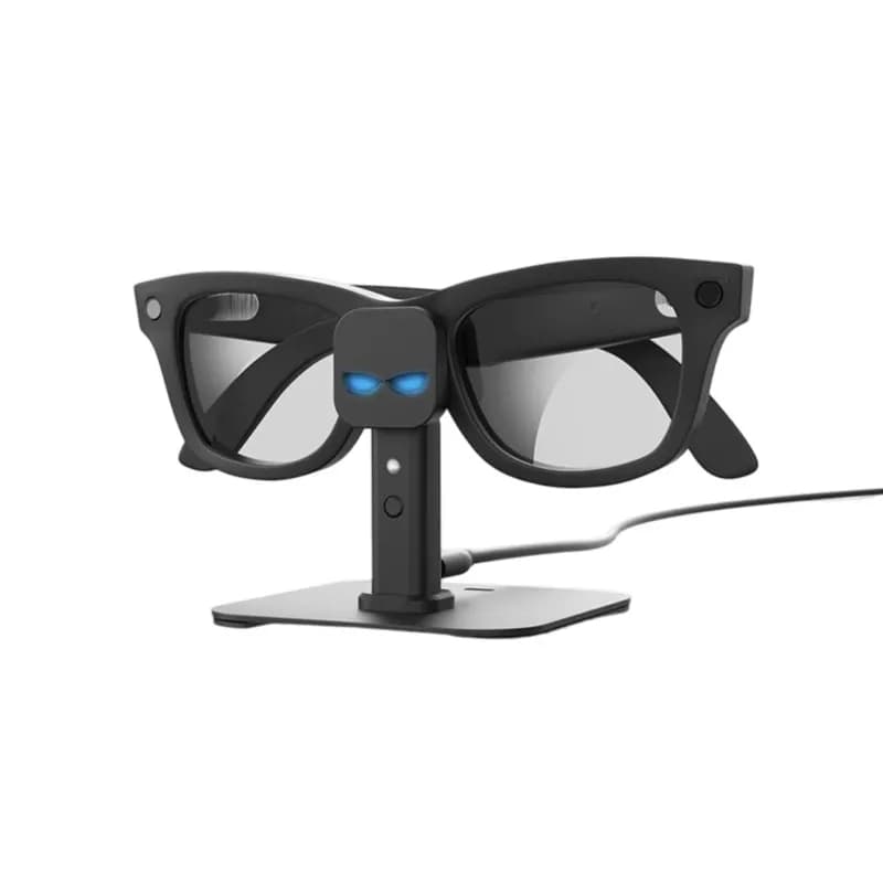 Y22A-LED Indicator USB C Fast Charging Dock With Type C Cable Charger Base For Ray-Ban Meta Wayfarer Skyler AI Glasses Stand