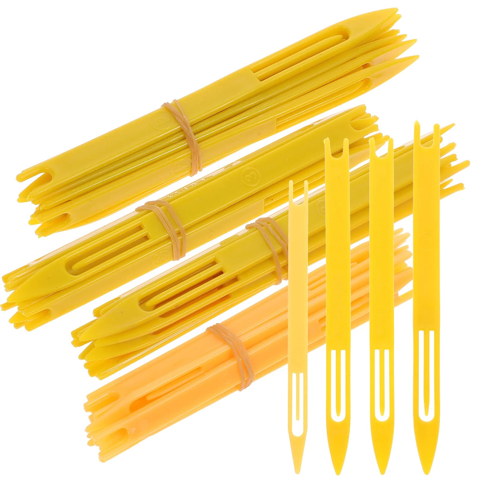 Navette per aghi per rete da pesca da 40 pezzi Aghi per rammendo resistenti all'usura per la riparazione della rete da pesca Strumento per rammendo la rete da pesca