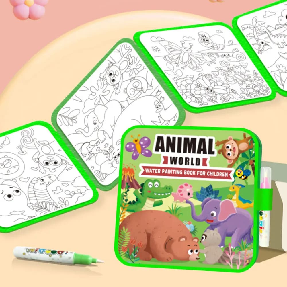 Libri da colorare per bambini Magics Acqua, giocattoli riutilizzabili per l'apprendimento, disegno con penna Magics, forniture per l'intrattenimento domestico in aula
