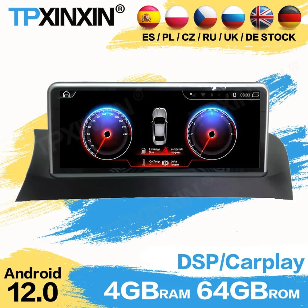 Intelligent System Car Radio With Android Screen For BMW X3 2008 GPS Navigation Stereo Receiver Autostereo Video Audio Head Unit