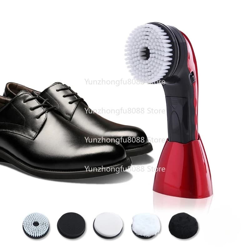 Lucidatrice per scarpe elettrica automatica portatile portatile Lucidatrice per lucidatura Ricarica batteria Lucidatrice per scarpe elettrica con alimentatore a 2 vie