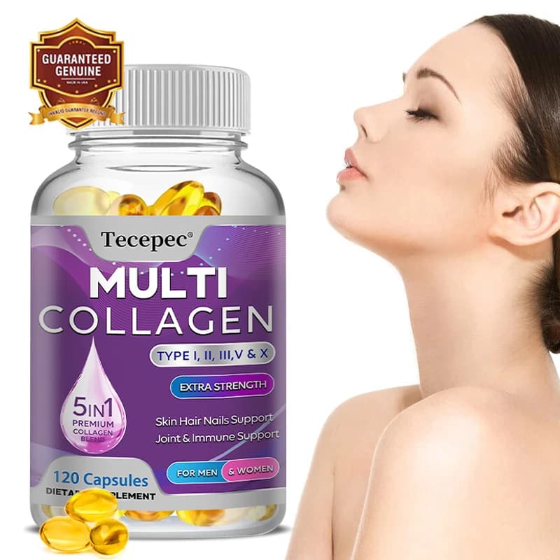 Integratore multi peptidi al collagene: antiossidante, idrata la pelle, riduce le linee sottili, supporta la pelle, i capelli e le articolazioni