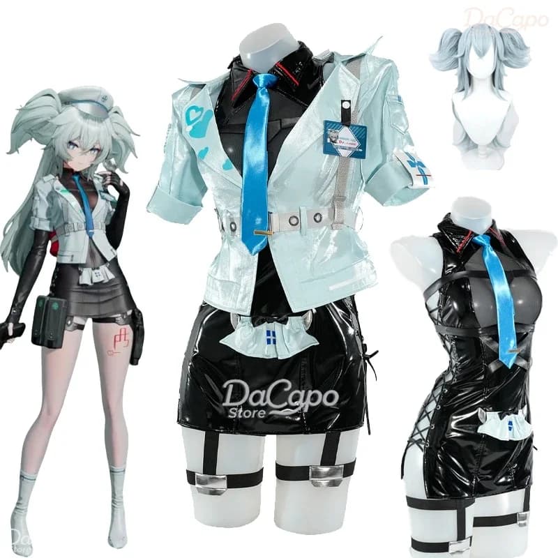 PA-15 Florence Cosplay Game Girls' Frontline 2: Exilium Uniforms Coat Dress Costume Wig Loli Girls Clothes Halloween Expo Outfit