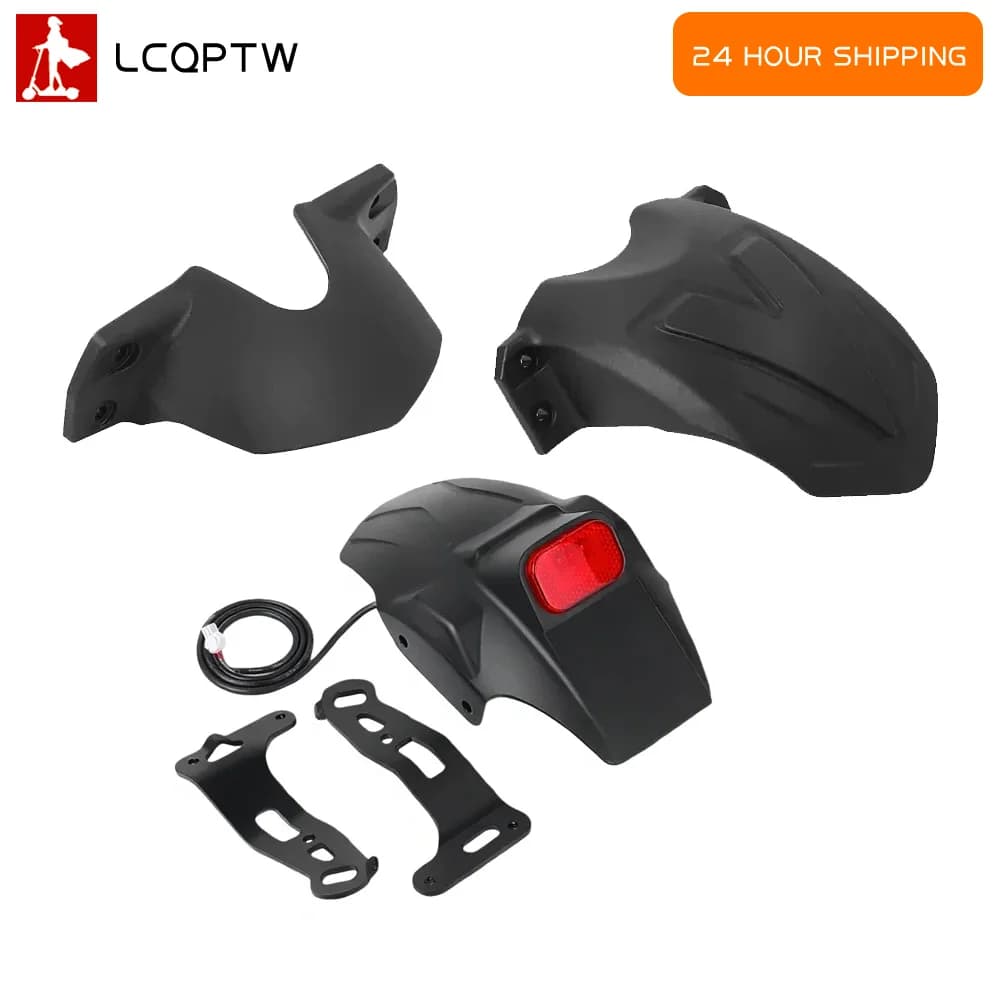 Parafango Anteriore e Posteriore con Supporto Fanale per Kukirin G2 Master, Parafango Ammortizzato, Accessori e Ricambi per Scooter Elettrico