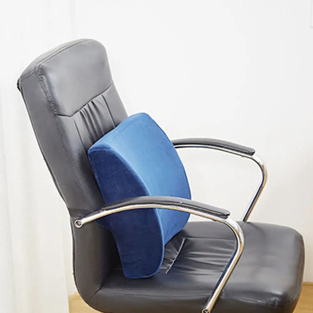 Cuscino Lombare in Memory Foam, Comodo e Traspirante, Supporto Lombare per Sedia da Ufficio, Allevia il Dolore alla Schiena