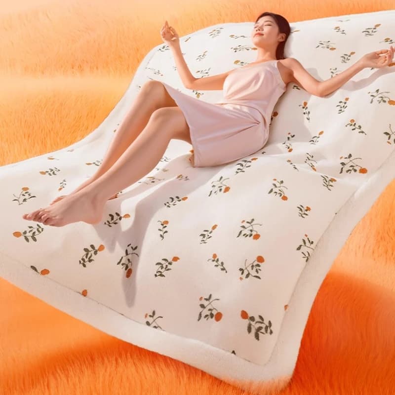 Coperta riscaldata elettrica Queen Size Sherpa in peluche Riscaldamento rapido 3 impostazioni di calore Spegnimento automatico Letto lavabile a risparmio energetico Ufficio
