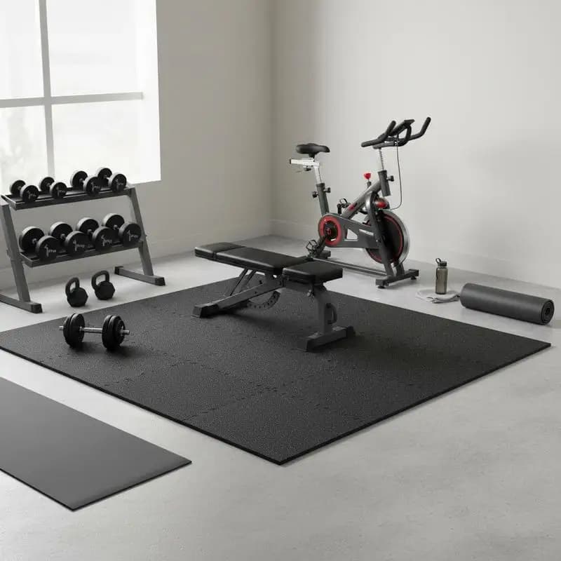 EVA Interlocking Foam Floor Tiles 24 x 24 in For Home Gym, Playroom, Yoga Studio, 0.56 in Thickened 12 Pcs Exercise Puzzle Mats, Heavy Duty Workout Flooring 48 Sq Ft