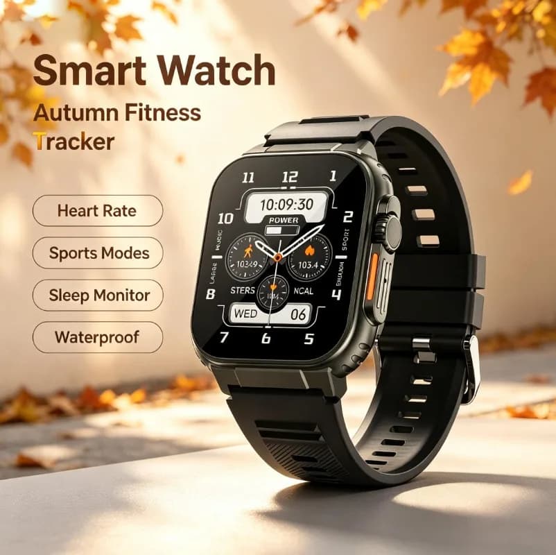 2-in-1 Sports Smart Watch, Built-in GPS Tracker & Bluetooth Headset, HiFi Audio & Bluetooth Calling Function