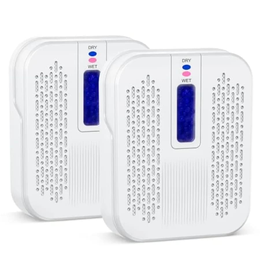 Deumidificatore Portatile Ricaricabile Compatto per Bagno, Deumidificazione Altamente Efficiente e Risparmio Energetico