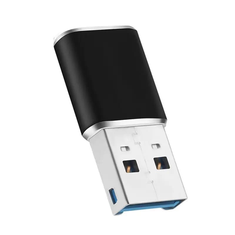 Dec.-Adattatore per lettore di schede di memoria Mini USB 3.0 in alluminio per adattatore per lettore di schede Micro-SD/TF per PC, computer portatile