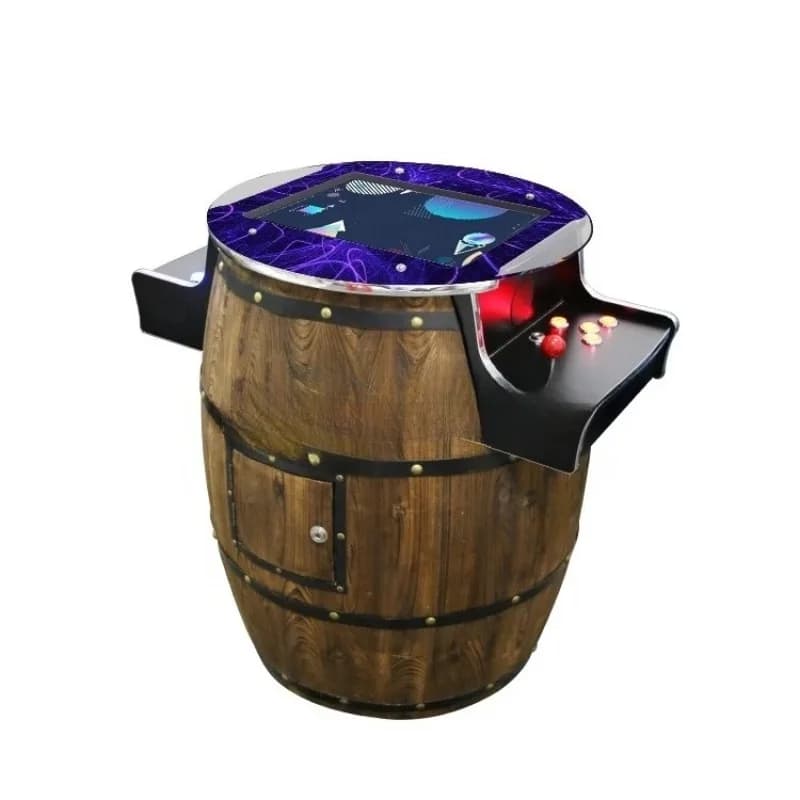 Armadietto da gioco verticale, schermo da 19 pollici, sedia da bar