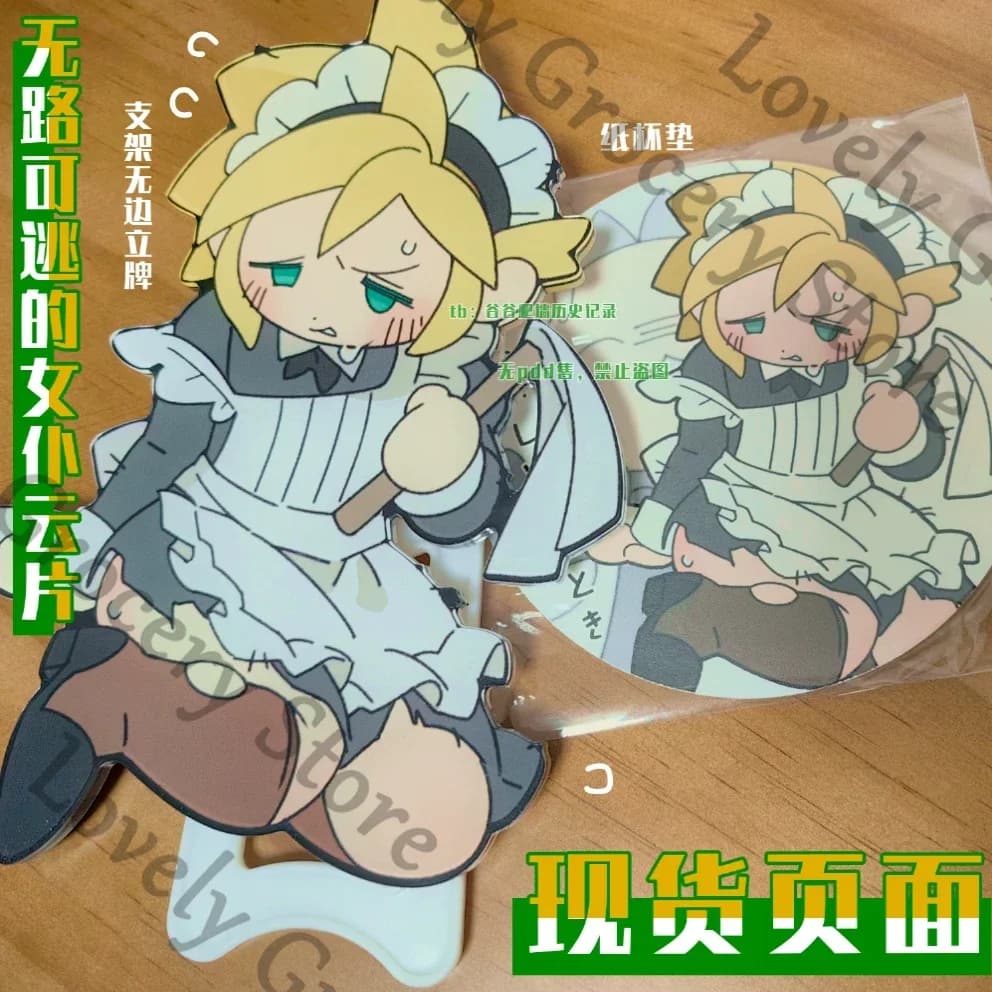 Originale Anime Cloud Strife Cosplay In Piedi Segno Tazza Zerbino Acrilico Stand Figura Sottobicchiere Accessori Tabellone Indicativo Ventole Regalo