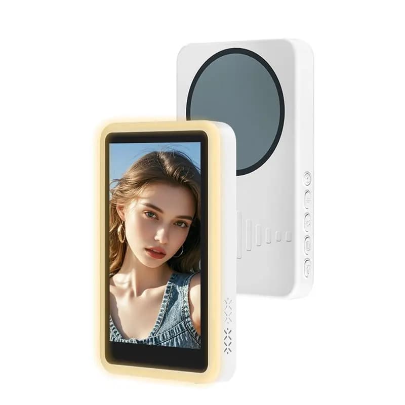 FULL-Phone Rear Camera Vlog Monitor Fill Light Selfie Screen For Vlog Phone Rear Camera Sync Monitor