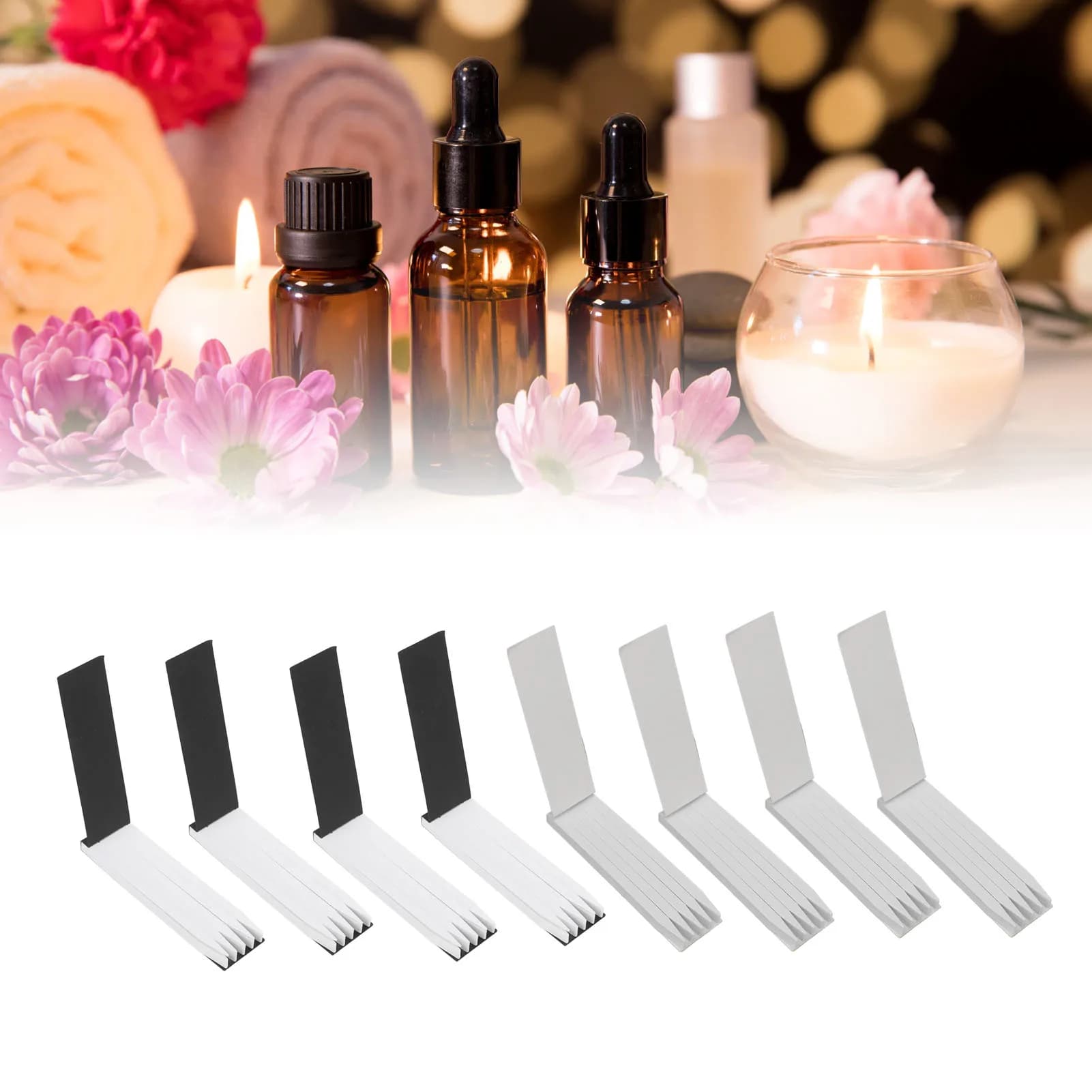 Essential Oils Test Paper 400pcs Perfume Test Strips Disposable White Essential Oils Fragrance Tester Strip for Aromatherapy