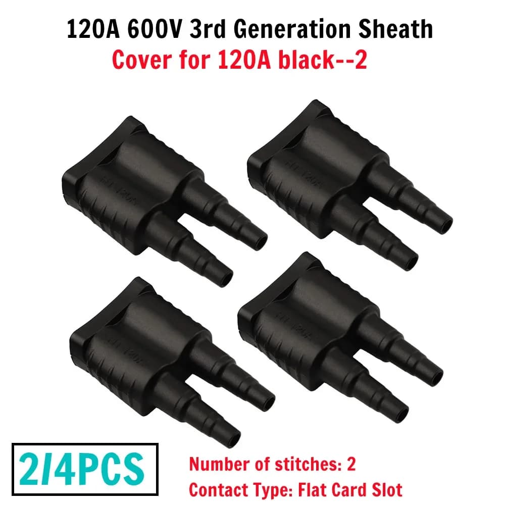 Impermeabile 120A Per Anderson Spina Connettore Antipolvere Cavo Giacca Nera 3a Generazione Guaina Kit Parti di Ingegneria Elettrica