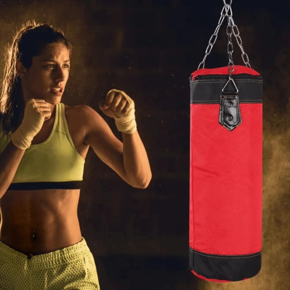 Sacca da kickboxing Sacca da boxe Oxford cava 60/80 cm Sacco da boxe per esercizi Sacco da boxe a pressione per allenamento per adulti