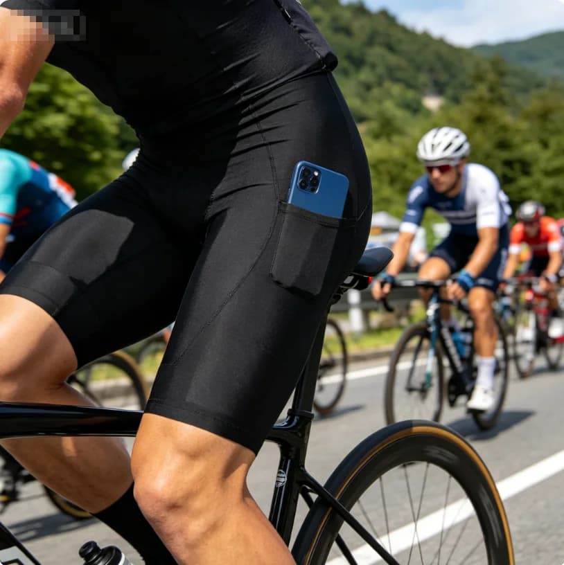 Pantaloncini da Ciclismo Pro Team, Traspiranti, con Imbottitura in Gel, per Mountain Bike, Abbigliamento Intimo Traspirante da Uomo per Bicicletta