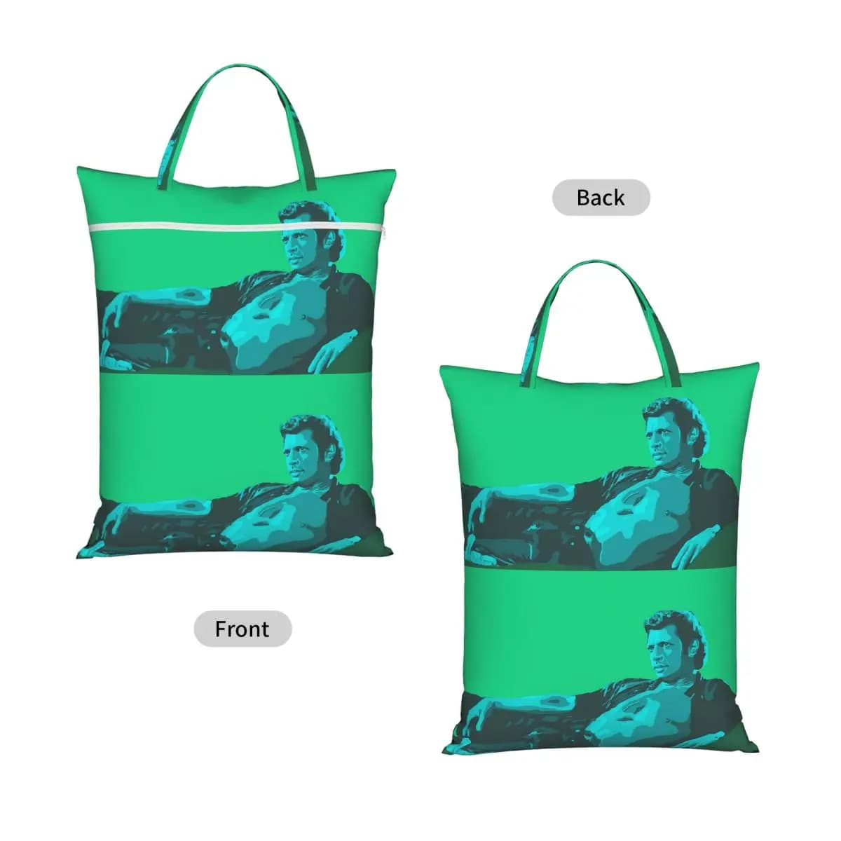 Jeff Goldblum Travel Laundry Bag Waterproof Reusable Dirty Clothes Pouch Gym Yoga Camping Washing Basket