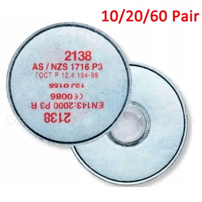 2135/2138 P3 R Particulate filter with nuidity level for dust mask for respirator series 3 m 6800 7502 6200