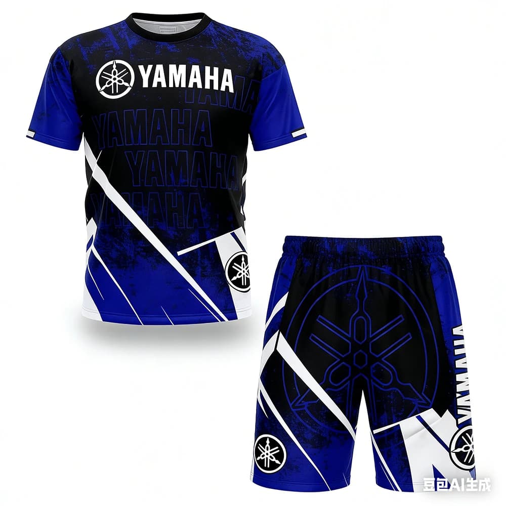New YAMAHA Summer T-shirt for Men and Women, Motorcycle Set, Breathable, Fast Drying, For Offroad and Racing, T-Shirt Sports